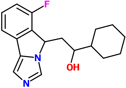 (image for) MC007571 1-Cyclohexyl-2-(6-fluoro-5H-imidazo[5,1-a]isoindol-5-yl)ethanol